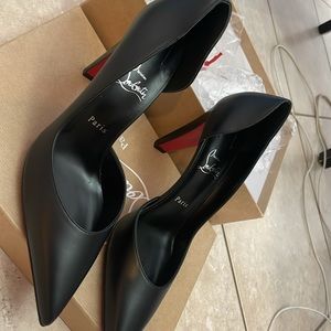 Christian Louboutin Vibella Pointed Toe Half Dorsay Pump